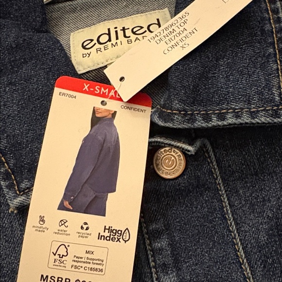 Edited by Remi Bader Blue Denim Top - Picture 7 of 8